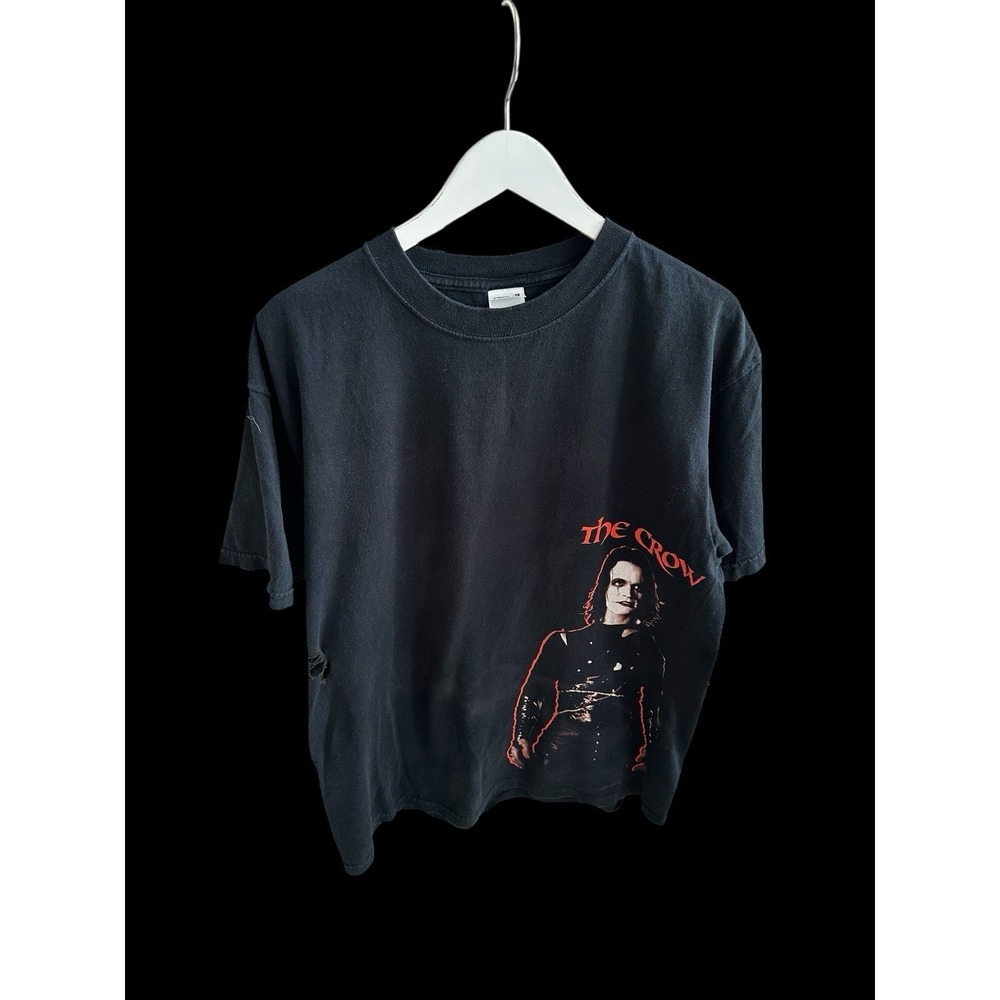 Vintage‎ 90s The Crow Killer Of Killers Tshirt Large Brandon Lee Distressed Hole